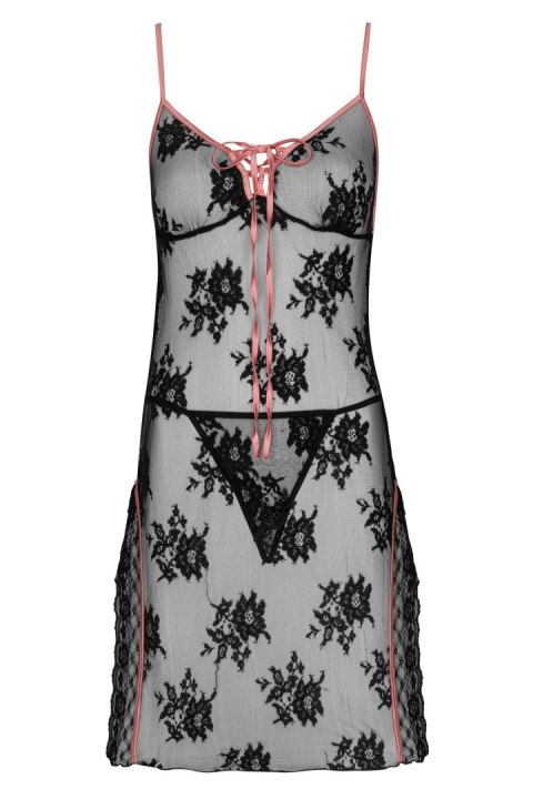 Zmysłowa Koszulka Damska Karonin Dubarry Black Czarny Collection LivCo Corsetti Fashion rozmiar - L/XL BLACK