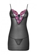 Zmysłowa Koszulka Damska Loritan LC 99185 Love Potion Black Czarny Collcetion LivCo Corsetti Fashion rozmiar - L/XL CZARNY
