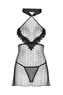 Zmysłowa Koszulka Damska Manirtam Black Czarny LivCo Corsetti Fashion rozmiar - S/M BLACK