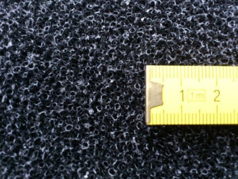 Wkład Filtracyjny Gąbka 25X25X10 20Ppi CZARNA
