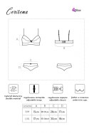 Zmysłowy komplet Cerisema LC 21005 LivCo Corsetti Fashion rozmiar - L/XL KORALOWY