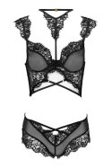 Zmysłowy komplet Palmenom Black Czarny LivCo Corsetti Fashion rozmiar - L/XL BLACK