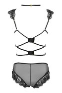 Zmysłowy komplet Palmenom Black Czarny LivCo Corsetti Fashion rozmiar - L/XL BLACK