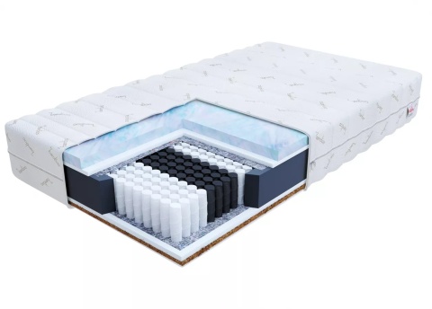 Materac multipocketowy dla osób z bólami kręgosłupa H3H4 90x200x22 BAMBOO
