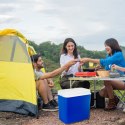 Lodówka CEGECO 24L Niebieska z Białą Pokrywą Kamai Kamai COOLBOX
