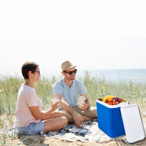 Lodówka CEGECO 24L Niebieska z Białą Pokrywą Kamai Kamai COOLBOX