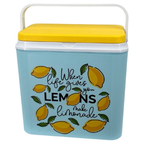 Lodówka CEGECO 24L Jasnoniebieska wzór Lemoniada Kamai Kamai COOLBOX