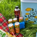 Lodówka CEGECO 24L Jasnoniebieska wzór Lemoniada Kamai Kamai COOLBOX
