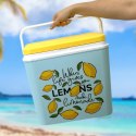 Lodówka CEGECO 24L Jasnoniebieska wzór Lemoniada Kamai Kamai COOLBOX