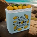 Lodówka CEGECO 24L Jasnoniebieska wzór Lemoniada Kamai Kamai COOLBOX