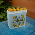 Lodówka CEGECO 24L Jasnoniebieska wzór Lemoniada Kamai Kamai COOLBOX