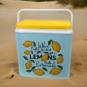 Lodówka CEGECO 24L Jasnoniebieska wzór Lemoniada Kamai Kamai COOLBOX