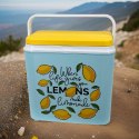 Lodówka CEGECO 24L Jasnoniebieska wzór Lemoniada Kamai Kamai COOLBOX