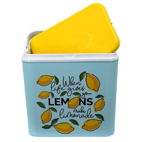 Lodówka CEGECO 24L Jasnoniebieska wzór Lemoniada Kamai Kamai COOLBOX