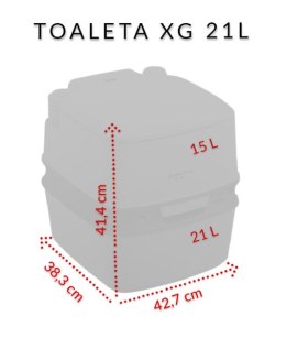 Toaleta turystyczna THETFORD QUBE XG 21L przenośna - 92840 Thetford