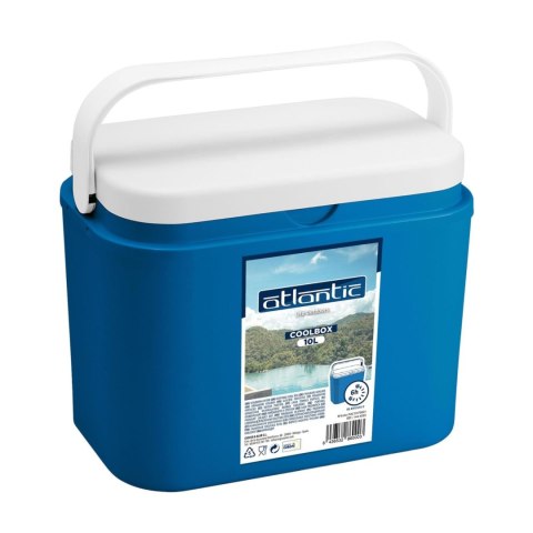 Lodówka turystyczna 10 L na wkłady mrożące, niebieska z białą pokrywą, wymiary 33x25,5x20 cm Kamai COOLBOX