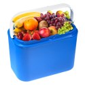 Lodówka turystyczna 10 L na wkłady mrożące, niebieska z białą pokrywą, wymiary 33x25,5x20 cm Kamai COOLBOX