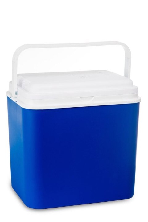 Lodówka turystyczna 10 L na wkłady mrożące, niebieska z białą pokrywą, wymiary 33x25,5x20 cm Kamai COOLBOX