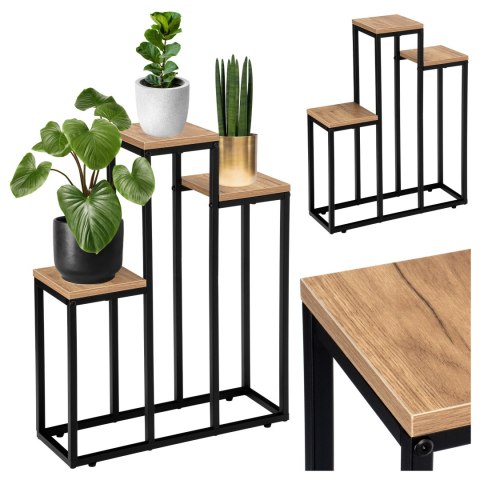 Kwietnik metalowy loft AGRAS CRAFT stojak na kwiaty