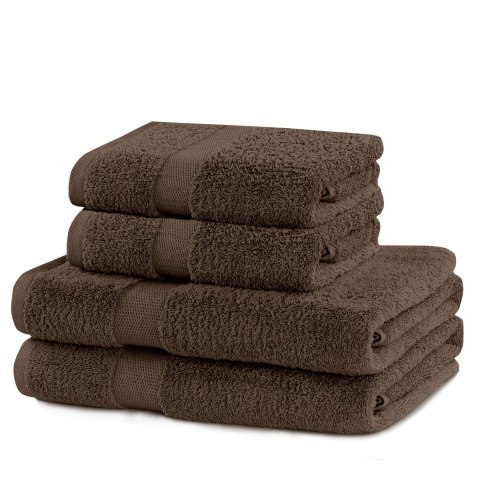Ręcznik MARINA kolor brązowy styl klasyczny materiał bawełna 2*70x140+2*50x100 DecoKing - TOWEL/MARINA/BRO/SET2*70x140+2*50x100