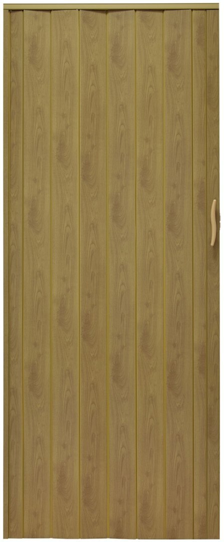 Drzwi harmonijkowe 001P-46G-80 jasny dąb mat G 80 cm