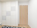 Drzwi harmonijkowe 001P-50-80 dąb sonoma mat 80 cm