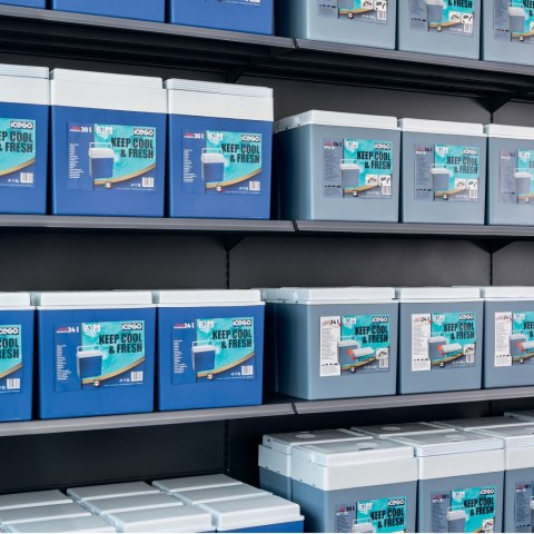 Lodówka samochodowa elektryczna 24L KAMAI ICEGO, zasilanie 12-230V, niebieska ICEGO