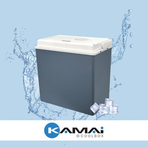 Lodówka samochodowa elektryczna 24L KAMAI ICEGO, zasilanie 12-230V, niebieska ICEGO