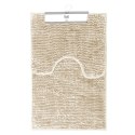 Mata łazienkowa BATI kolor beżowy motyw nowoczesny 50x80+40x50 ameliahome - BATHMAT/AH/BATI/SET/BEIGE/50X80+40X50