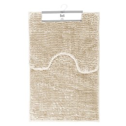 Mata łazienkowa BATI kolor beżowy motyw nowoczesny 50x80+40x50 ameliahome - BATHMAT/AH/BATI/SET/BEIGE/50X80+40X50