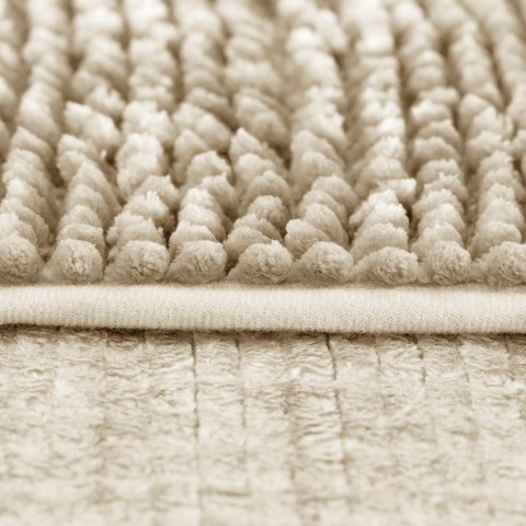 Mata łazienkowa BATI kolor beżowy motyw nowoczesny 50x80+40x50 ameliahome - BATHMAT/AH/BATI/SET/BEIGE/50X80+40X50