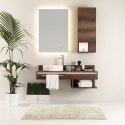 Mata łazienkowa BATI kolor beżowy motyw nowoczesny 50x80+40x50 ameliahome - BATHMAT/AH/BATI/SET/BEIGE/50X80+40X50