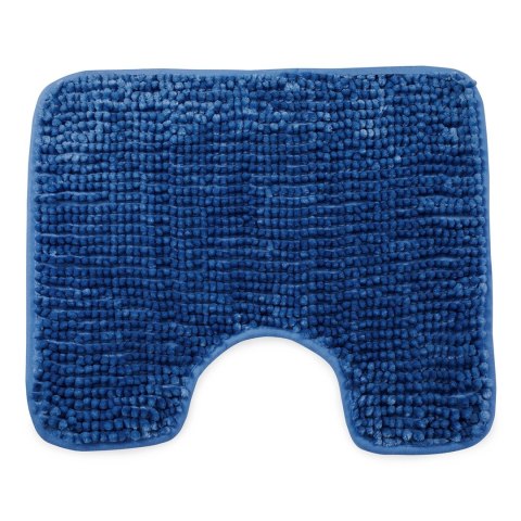 Mata łazienkowa BATI kolor granatowy motyw nowoczesny 50x80+40x50 ameliahome - BATHMAT/AH/BATI/SET/DARKBLUE/50X80+40X50