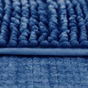Mata łazienkowa BATI kolor granatowy motyw nowoczesny 50x80+40x50 ameliahome - BATHMAT/AH/BATI/SET/DARKBLUE/50X80+40X50