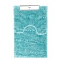 Mata łazienkowa BATI kolor niebieski motyw nowoczesny 50x80+40x50 ameliahome - BATHMAT/AH/BATI/SET/BLUE/50X80+40X50