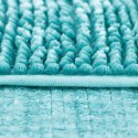 Mata łazienkowa BATI kolor niebieski motyw nowoczesny 50x80+40x50 ameliahome - BATHMAT/AH/BATI/SET/BLUE/50X80+40X50