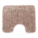 Mata łazienkowa BATI kolor pudrowy róż motyw nowoczesny 50x80+40x50 ameliahome - BATHMAT/AH/BATI/SET/POWDERPINK/50X80+40X50