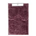 Mata łazienkowa BATI kolor różowy motyw nowoczesny 50x80+40x50 ameliahome - BATHMAT/AH/BATI/SET/MAUVE/50X80+40X50