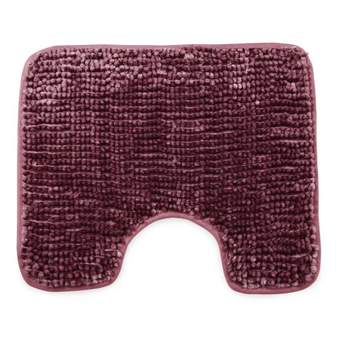 Mata łazienkowa BATI kolor różowy motyw nowoczesny 50x80+40x50 ameliahome - BATHMAT/AH/BATI/SET/MAUVE/50X80+40X50