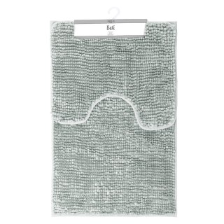Mata łazienkowa BATI kolor szary motyw nowoczesny 50x80+40x50 ameliahome - BATHMAT/AH/BATI/SET/GREY/50X80+40X50