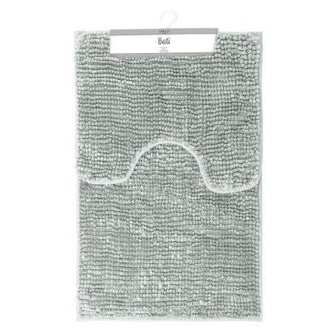 Mata łazienkowa BATI kolor szary motyw nowoczesny 50x80+40x50 ameliahome - BATHMAT/AH/BATI/SET/GREY/50X80+40X50