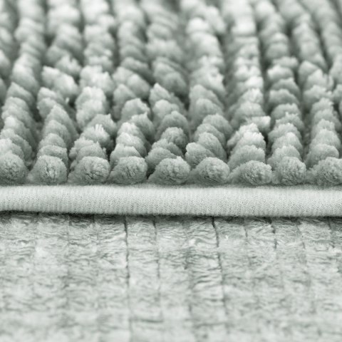 Mata łazienkowa BATI kolor szary motyw nowoczesny 50x80+40x50 ameliahome - BATHMAT/AH/BATI/SET/GREY/50X80+40X50