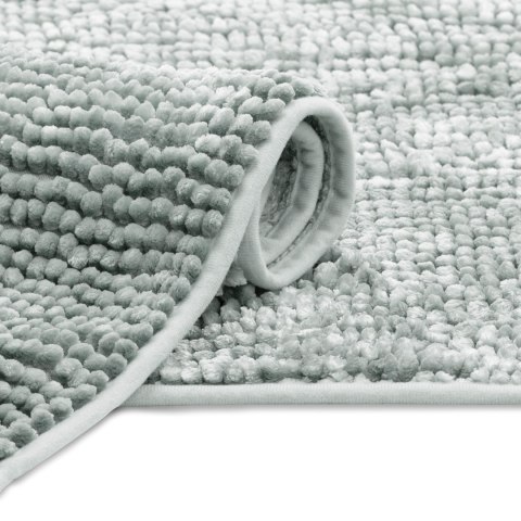 Mata łazienkowa BATI kolor szary motyw nowoczesny 70x120 ameliahome - BATHMAT/AH/BATI/GREY/70X120CM