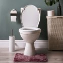 Mata łazienkowa BATI kolor różowy motyw nowoczesny 50x80+40x50 ameliahome - BATHMAT/AH/BATI/SET/MAUVE/50X80+40X50