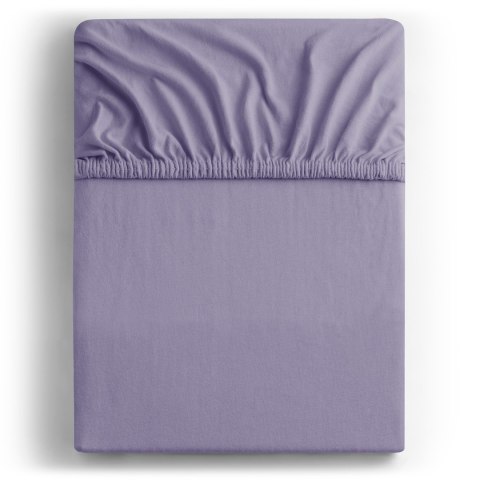 Prześcieradło AMBER kolor liliowy styl klasyczny materiał jersey 160-180x200 DecoKing - FITTED/AMBER/LAVENDERPURPLE/160-180x200+