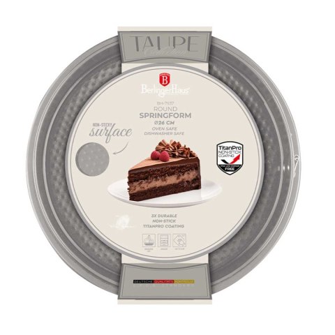 TORTOWNICA FORMA TYTANOWA 26cm BERLINGER HAUS BH-7937 TAUPE
