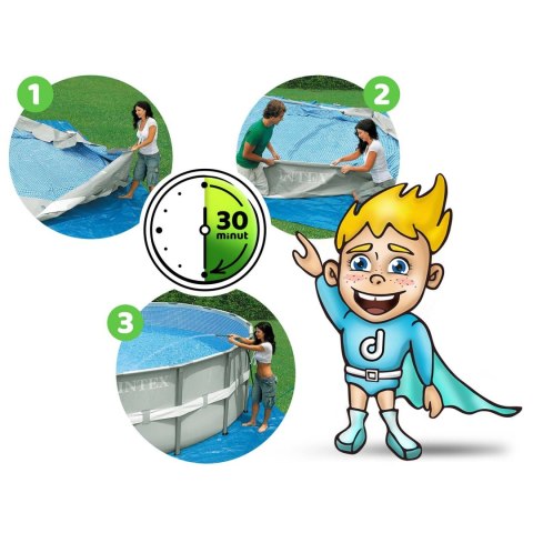 Basen ogrodowy stelażowy 305 x 76 cm 15w1 INTEX 26702