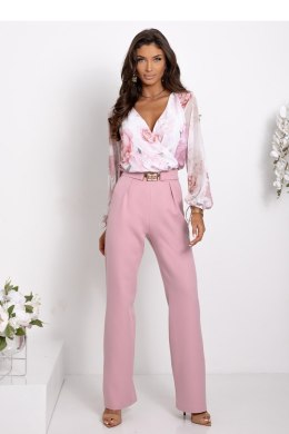 Spodnie Komplet Model Milano 01801. Dirty Pink/Flowers - With You With You