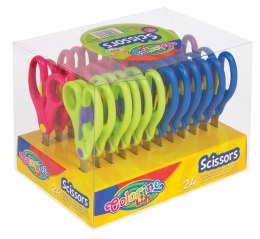 COLORINO - NOŻYCZKI 13,8 CM Z ODBOJNIKIEM DISPLAY 24 SZT.