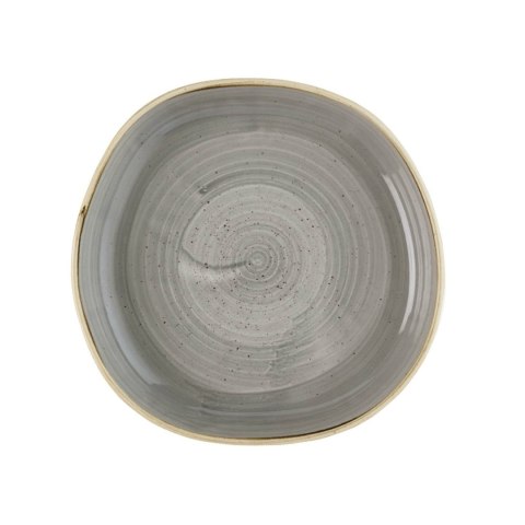 Talerz organiczny z wysokim rantem Stonecast Peppercorn Grey, 230mm
